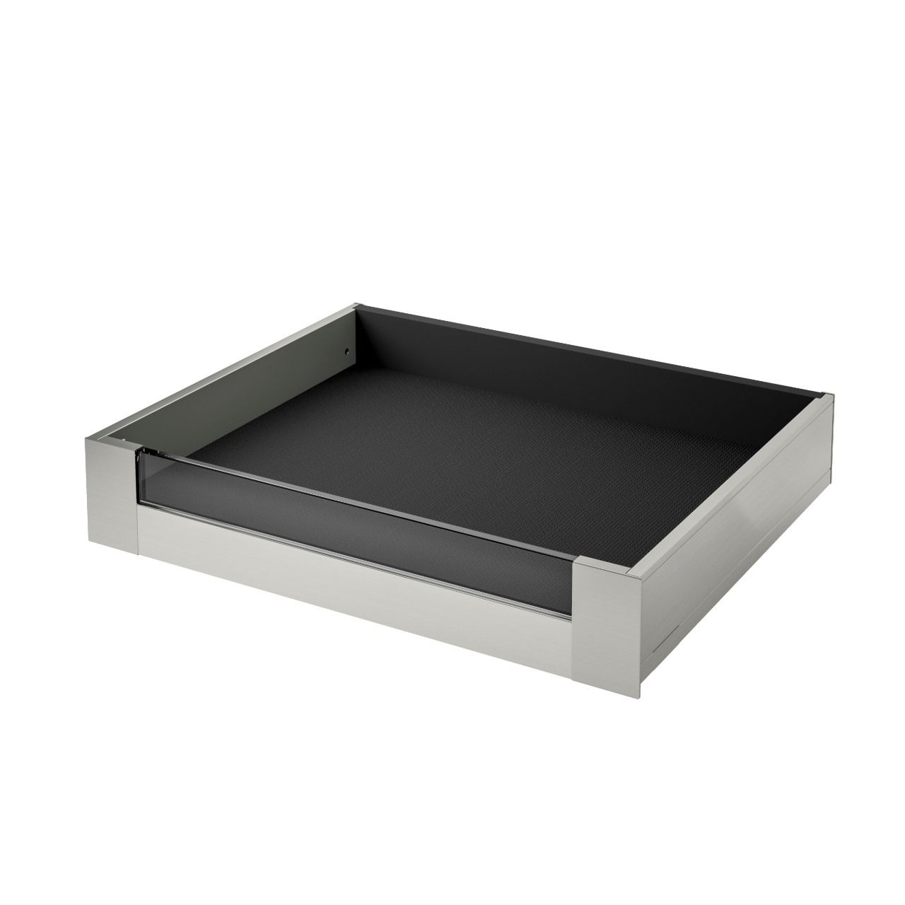 LEGRABOX M Height (90.5mm) Internal Clear Glass - Stainless steel