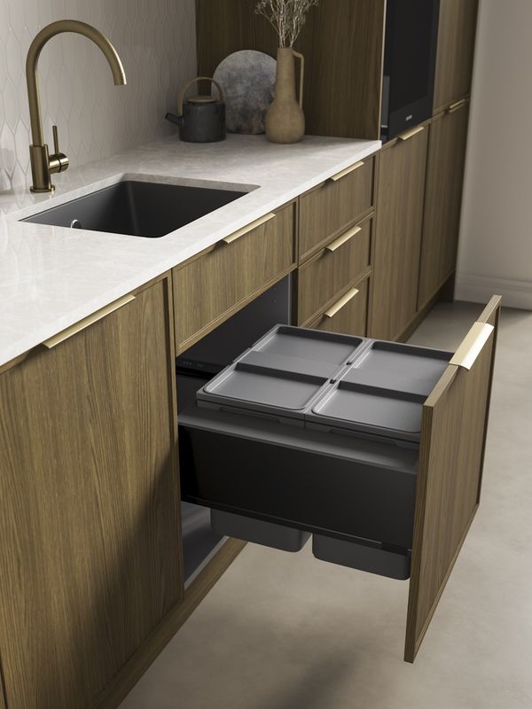 LEGRABOX ECO sink for W600mm Cabinet, Carbon black matt