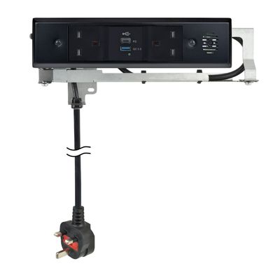 Docking Drawer Trio Outlet - Black Docking Drawer Trio Outlet - Black