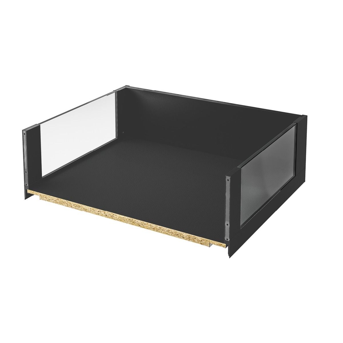 LEGRABOX Free Clear Glass C Height (177mm) - Carbon black matt