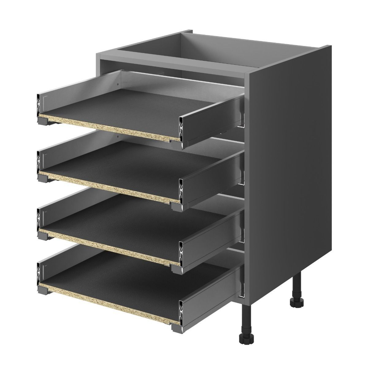 3D LEGRABOX 4 x M Standard Pure - Stainless steel