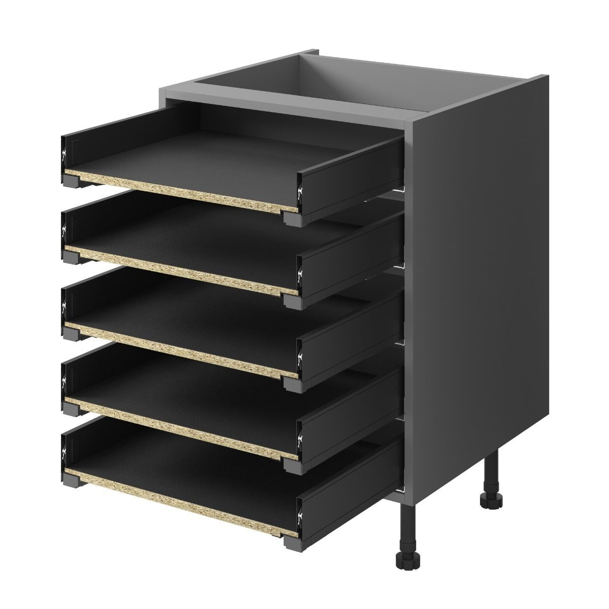 3D LEGRABOX 5 x M Standard Pure - Carbon black matt