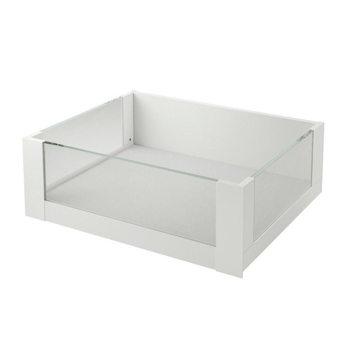 3D LEGRABOX Free C Height (177mm) Internal Clear Glass - Silk white matt