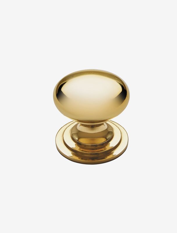 Victorian Knob - Polished Brass