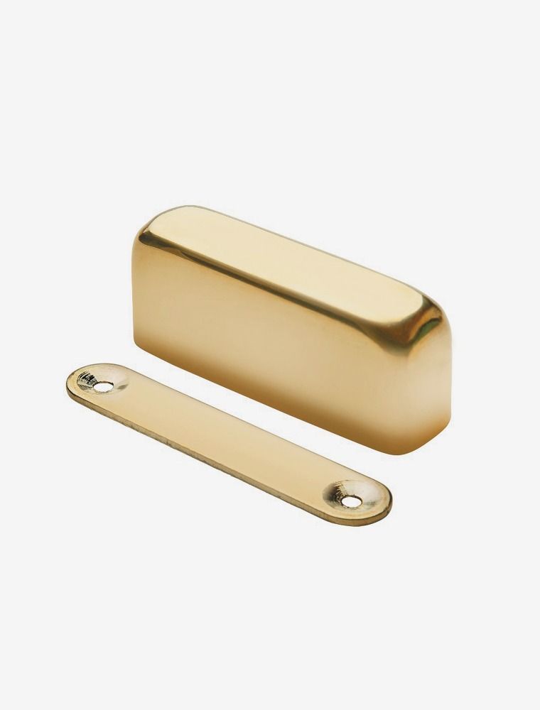 Elite Magnetic Catch - Polished Brass