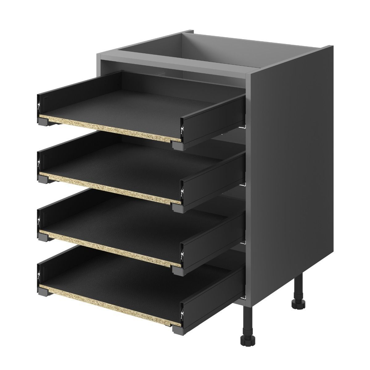 3D LEGRABOX 4 x M Standard Pure - Carbon black matt