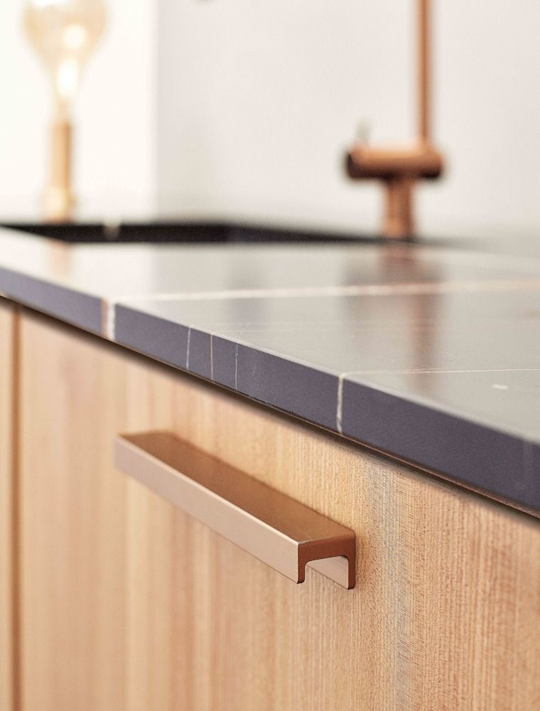 Station Handle - Brushed Brass