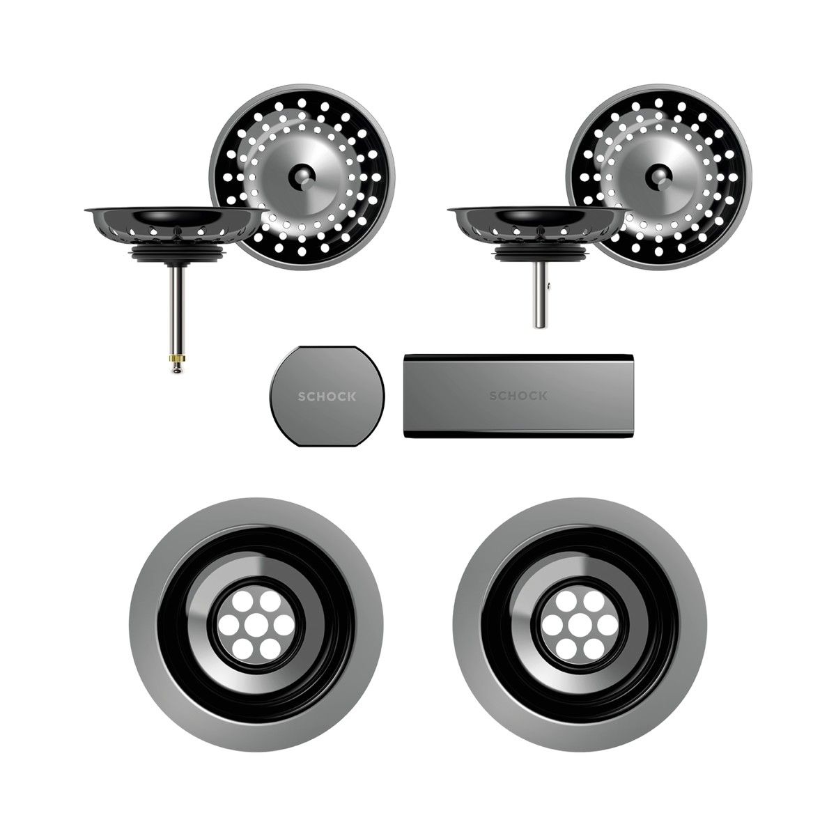 Kallio M-175, Waterfall D-150, Signus D-150, D-20 Waste Parts - Gunmetal