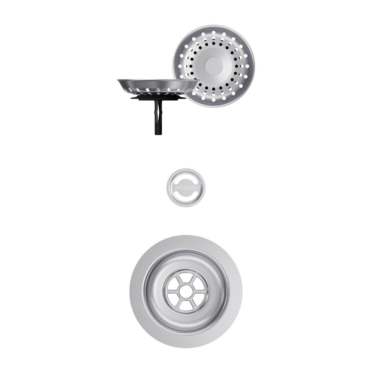 Quadro N-100, 100S, Mono N-100, 100S, Pinedo D-100, 100L, 100XS Waste Parts - Stainless Steel