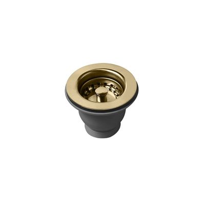 Basket Strainer Waste for Belfast Sink Gold Brass