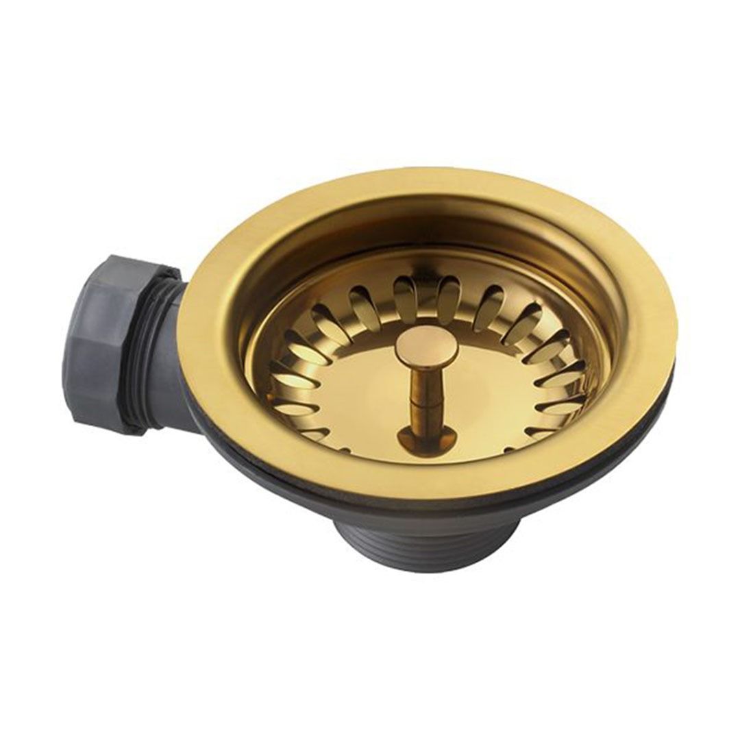Basket Strainer Waste - Gold/brass