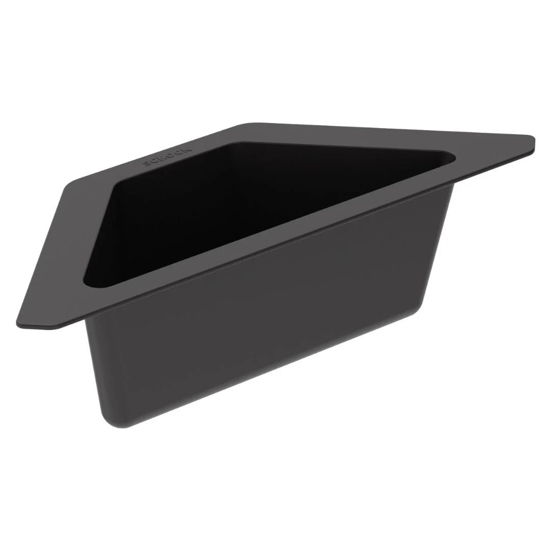 Plastic corner bowl Anthracite