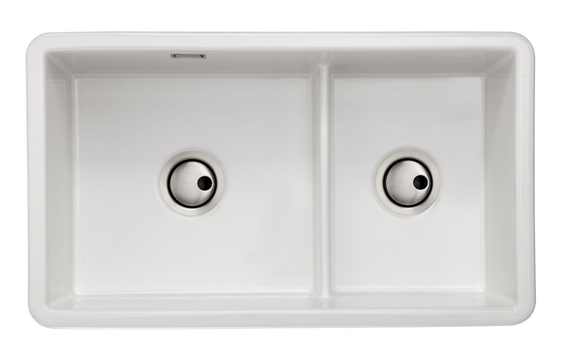 Abode Sandon 1.75B Ceramic Undermount/Inset Sink - White Abode Sandon 1.75B Ceramic Undermount/Inset Sink - White