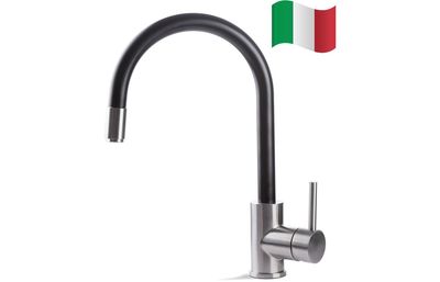Mastercraft Tiber Single Lever Mixer Tap w/Pull Out - Black & St/Steel Mastercraft Tiber Single Lever Mixer Tap w/Pull Out - Black & St/Steel