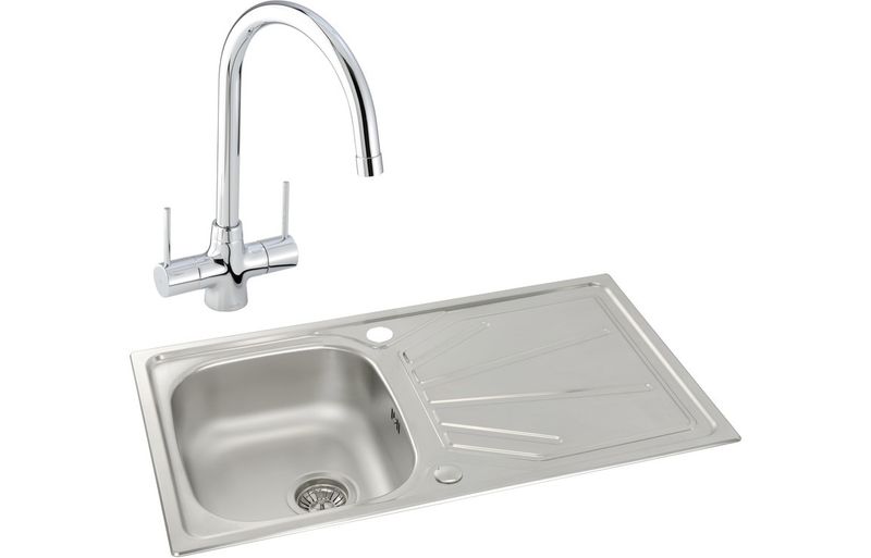 Abode Trydent 1B Inset St/Steel Sink & Nexa Tap Pack Abode Trydent 1B Inset St/Steel Sink & Nexa Tap Pack