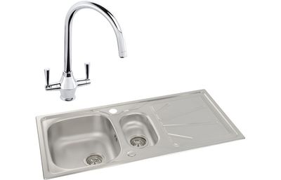 Abode Trydent 1.5B Inset St/Steel Sink & Astral Tap Pack Abode Trydent 1.5B Inset St/Steel Sink & Astral Tap Pack