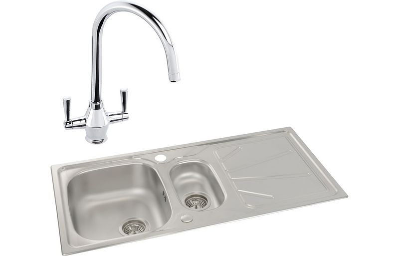 Abode Trydent 1.5B Inset St/Steel Sink & Astral Tap Pack Abode Trydent 1.5B Inset St/Steel Sink & Astral Tap Pack