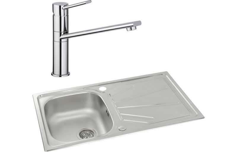 Abode Trydent 1B Inset St/Steel Sink & Specto Tap Pack Abode Trydent 1B Inset St/Steel Sink & Specto Tap Pack