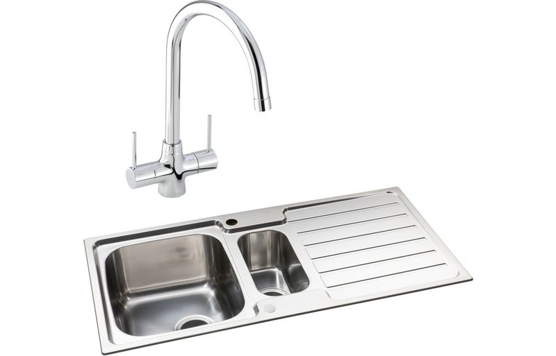 Abode Neron 1.5B Inset St/Steel Sink & Nexa Tap Pack Abode Neron 1.5B Inset St/Steel Sink & Nexa Tap Pack