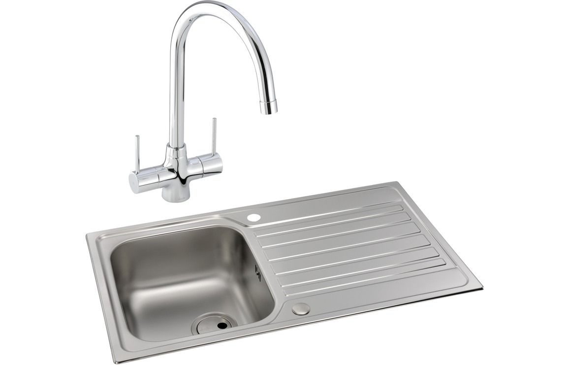 Abode Connekt 1B Inset St/Steel Sink &amp; Nexa Tap Pack