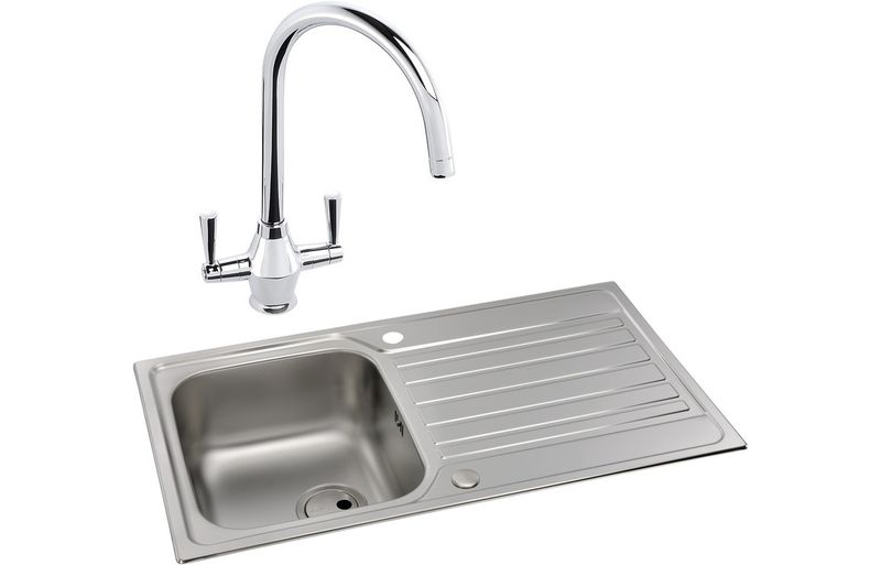 Abode Connekt 1B Inset St/Steel Sink & Astral Tap Pack Abode Connekt 1B Inset St/Steel Sink & Astral Tap Pack