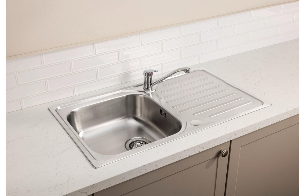 Abode Stria 1B Inset Sink &amp; Hilton Tap Pack