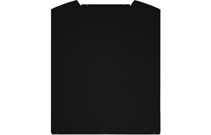 Mastercraft LES101 60cm Curved Glass Glass Splashback - Ebony Black