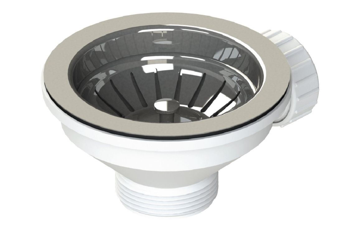 Abode Stria 90mm Basket Strainer Waste