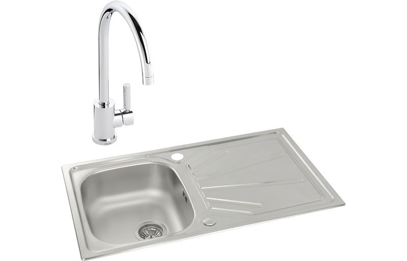 Abode Trydent 1B Inset St/Steel Sink & Atlas Tap Pack Abode Trydent 1B Inset St/Steel Sink & Atlas Tap Pack