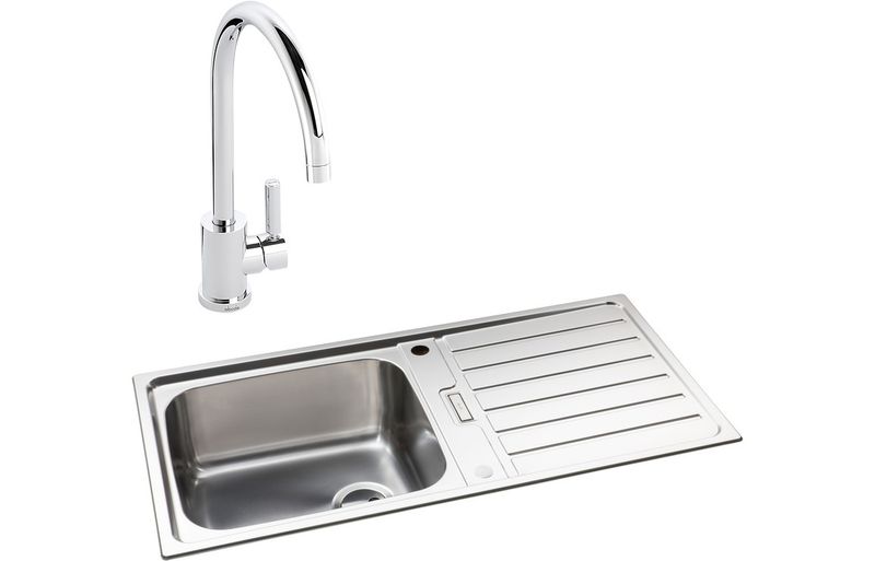 Abode Neron 1B Inset St/Steel Sink & Atlas Tap Pack Abode Neron 1B Inset St/Steel Sink & Atlas Tap Pack