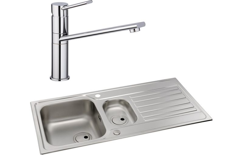 Abode Connekt 1.5B Inset St/Steel Sink & Specto Tap Pack Abode Connekt 1.5B Inset St/Steel Sink & Specto Tap Pack