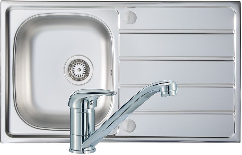 Mastercraft 1B 800x500mm St/Steel Sink & Single Lever Tap Pack Mastercraft 1B 800x500mm St/Steel Sink & Single Lever Tap Pack
