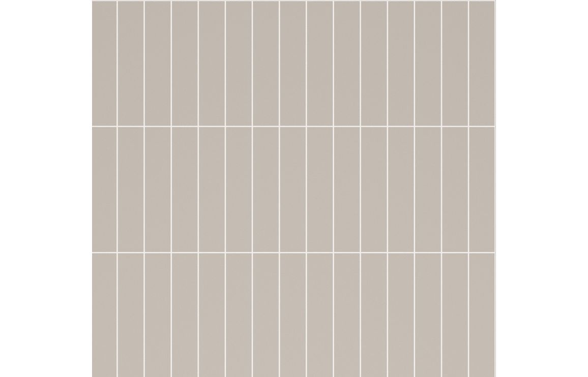 Fibo 4x20cm Vertical Tile 600x580mm Splashback - Warm Grey (Pk/2) Fibo 4x20cm Vertical Tile 600x580mm Splashback - Warm Grey (Pk/2)