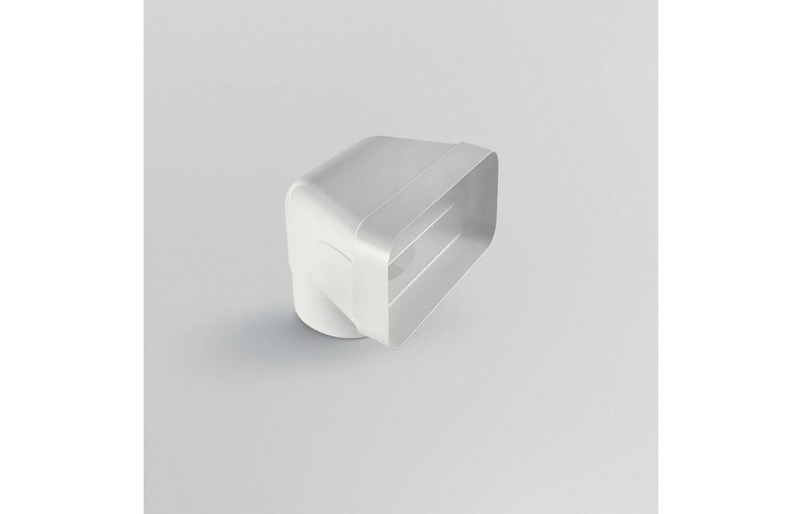 Elica 150mm Round-to-Rectangular 90° Bend Vertical Fitting Elica 150mm Round-to-Rectangular 90° Bend Vertical Fitting