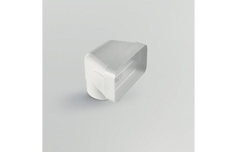 Elica 150mm Round-to-Rectangular 90° Bend Vertical Fitting Elica 150mm Round-to-Rectangular 90° Bend Vertical Fitting
