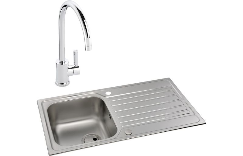 Abode Connekt 1B Inset St/Steel Sink & Atlas Tap Pack Abode Connekt 1B Inset St/Steel Sink & Atlas Tap Pack