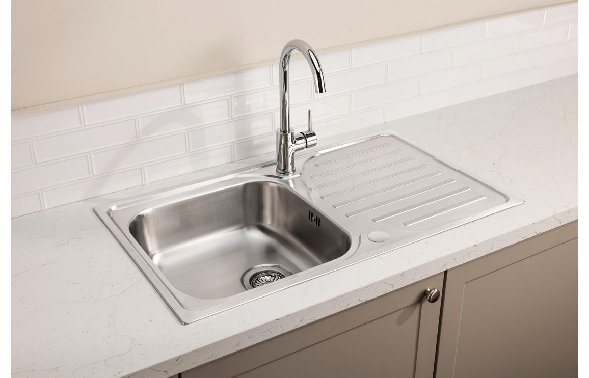 Abode Stria 1B Inset Sink &amp; Nico Tap Pack