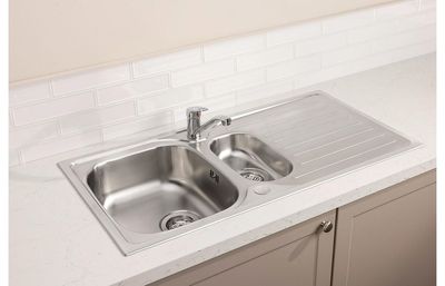 Abode Stria 1.5B Inset Sink &amp; Hilton Tap Pack