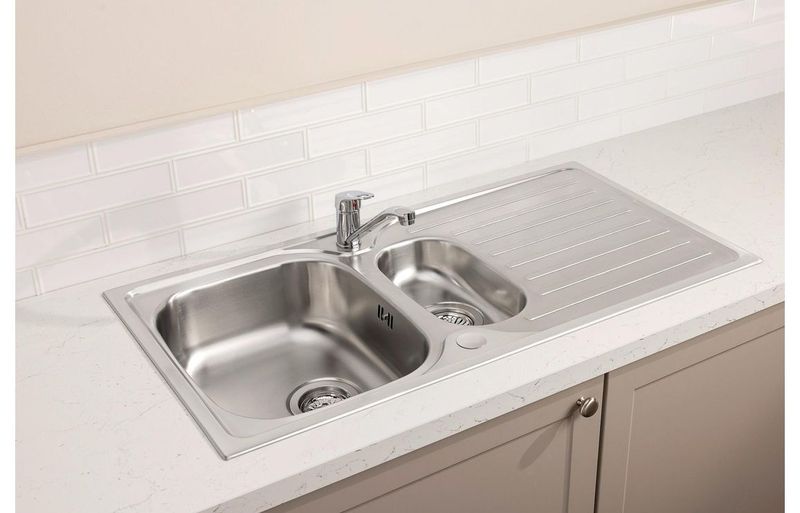 Abode Stria 1.5B Inset Sink & Hilton Tap Pack Abode Stria 1.5B Inset Sink & Hilton Tap Pack