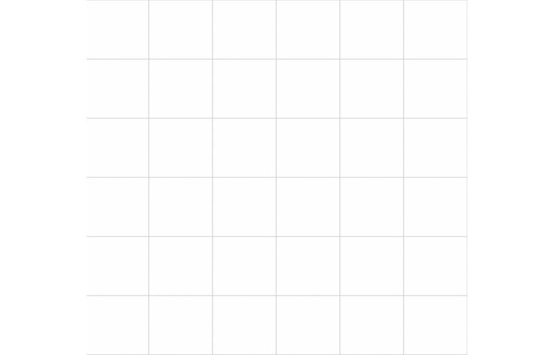Fibo 10x10cm Square Tile 600x580mm Splashback - Denver White (Pk/2)