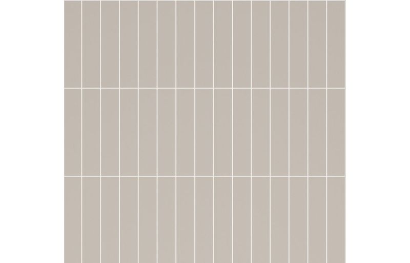 Fibo 4x20cm Vertical Tile 600x900mm Splashback - Warm Grey (Pk/2)