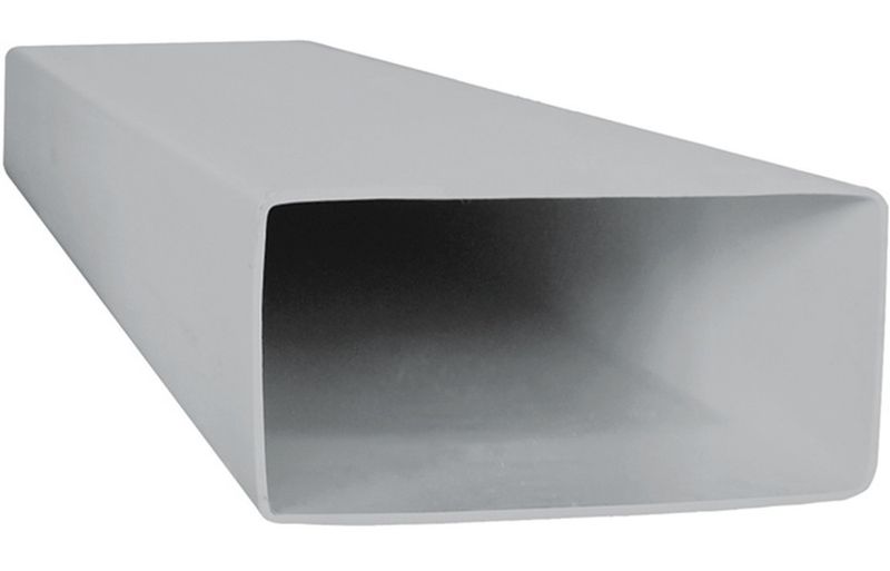 Manrose 150 x 70mm Rectangular Flat Channel Ducting (1m) - Grey