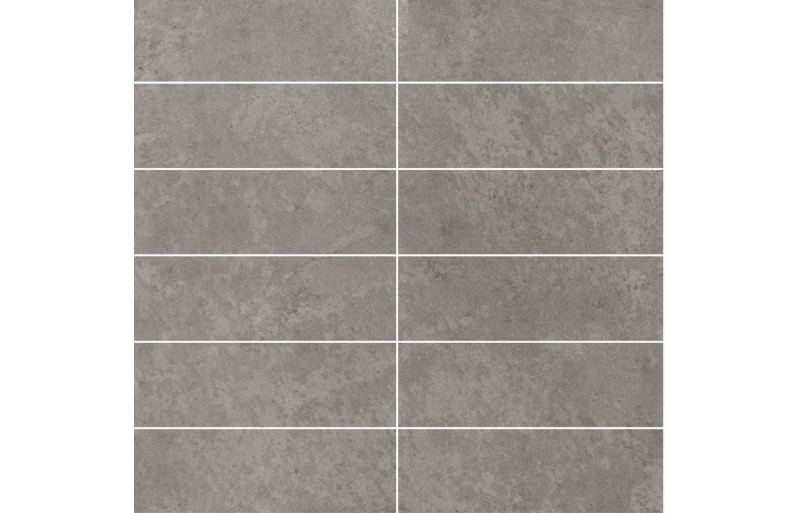 Fibo 30x10cm Rectangular Tile 600x580mm Splashback - Grey Sahara (Pk/2) Fibo 30x10cm Rectangular Tile 600x580mm Splashback - Grey Sahara (Pk/2)