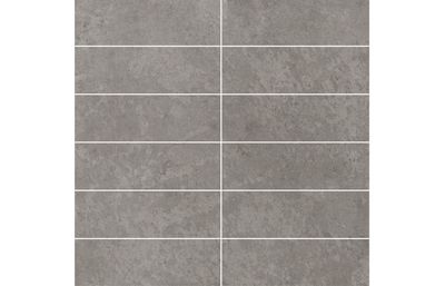 Fibo 30x10cm Rectangular Tile 600x900mm Splashback - Grey Sahara (Pk/2)