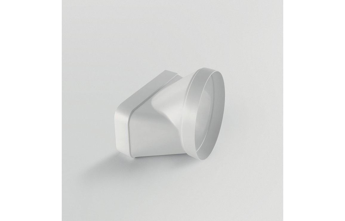 Elica 222x89mm Round-to-Rectangular Horizontal Fitting Elica 222x89mm Round-to-Rectangular Horizontal Fitting