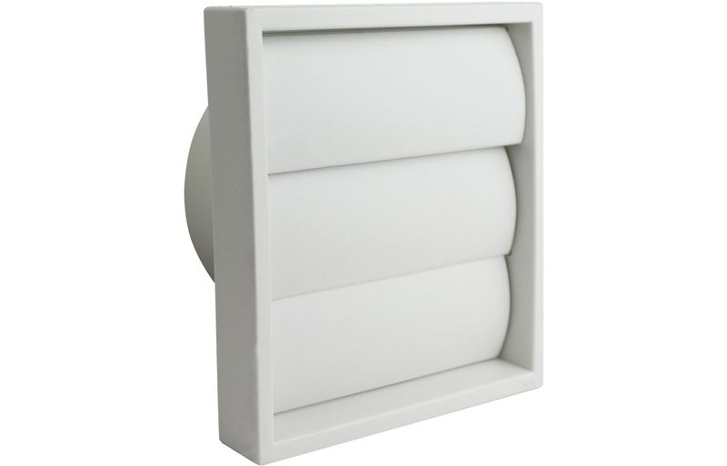Manrose 150mm Gravity Shutter Grille - White Manrose 150mm Gravity Shutter Grille - White