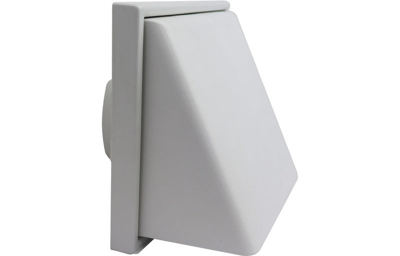 Manrose 150mm Weather Proof Cowled Wall Outlet - White Manrose 150mm Weather Proof Cowled Wall Outlet - White