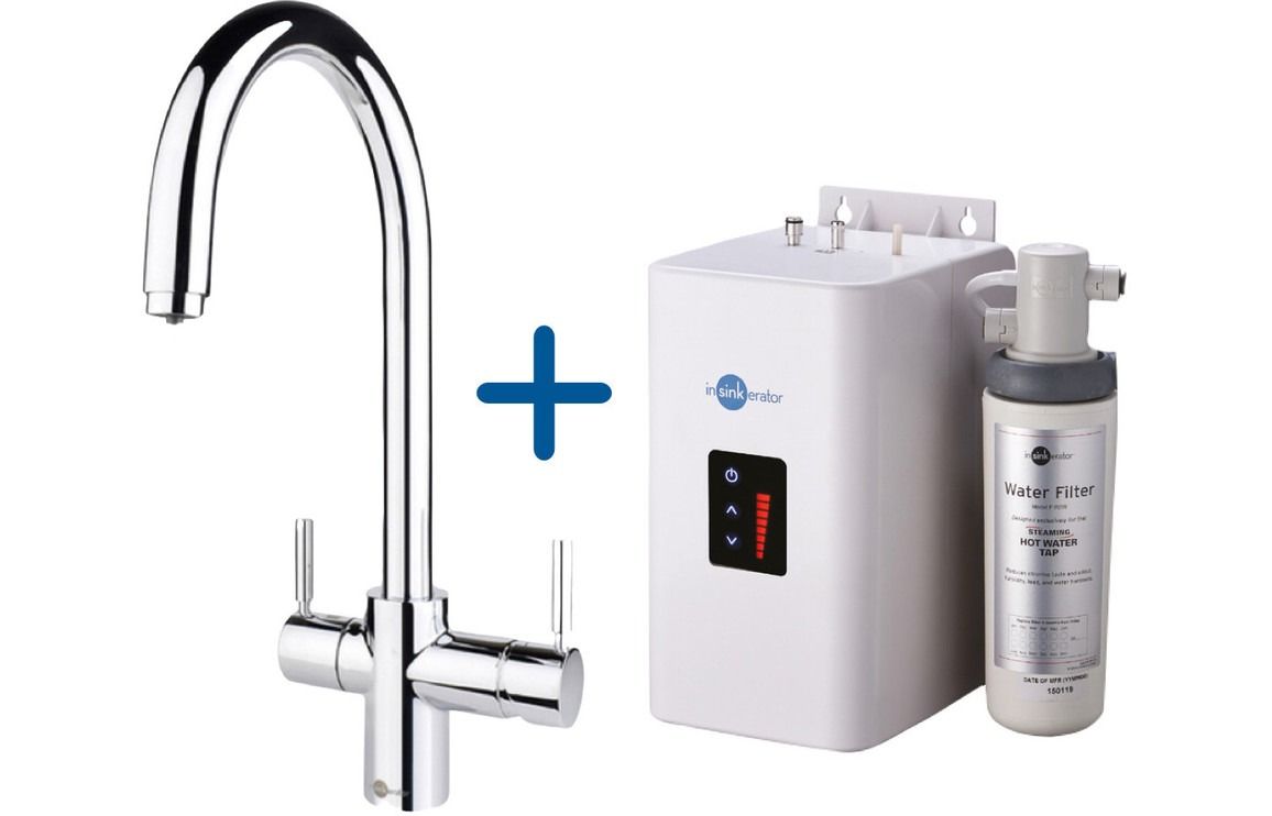 InSinkErator 3N1 J Shape Tap Neo Tank &amp; Filter Pack