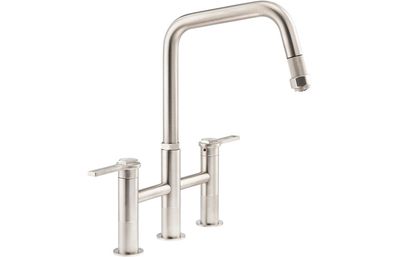 Abode Hex Bridge Dual Lever Mixer Tap w/Pull Out Abode Hex Bridge Dual Lever Mixer Tap w/Pull Out