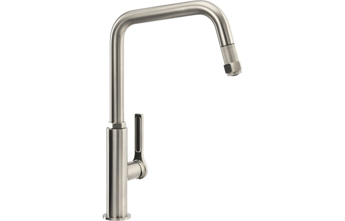 Abode Hex Single Lever Mixer Tap w/Pull Out